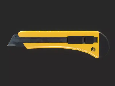Utility Knife 3D Model Game-Ready Low-poly 3D model