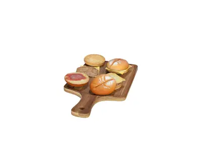 Cheeseburger Set 3D model