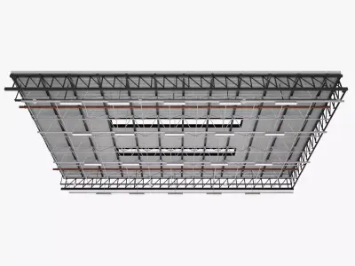 Ceiling Ventilation Pipes 26 3D model