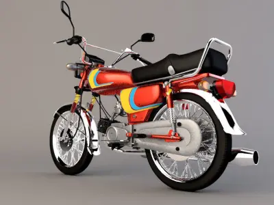 Motor Cycle CD70 3D model