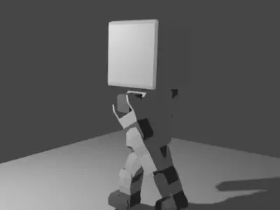 Small Robot PBR Free low-poly 3D model