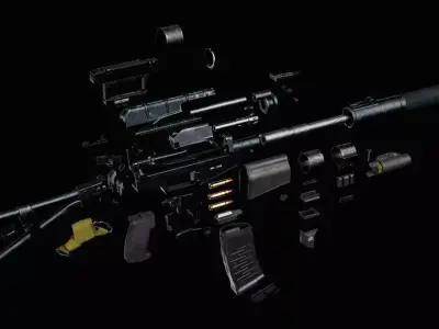 AS Val GRAU 6P30 Low-poly 3D model
