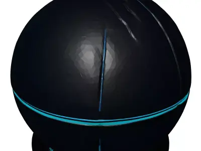 Futuristic SciFi Earth Globe 3D model