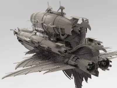 Royal Hunter Airship 3D model