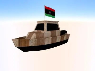 Libya Fishing Boat 3D model