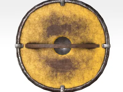 Parma Shield Low-poly 3D model