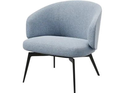  Replica Lema Semplice Armchair Model, Pale Blue 