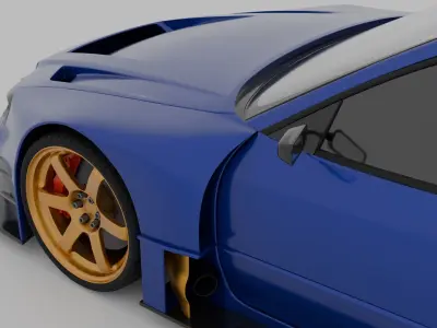 NIssan Skyline GTR Battle Car Free 3D model