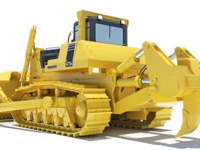 Bulldozer Komatsu D475A 3D model 3D model