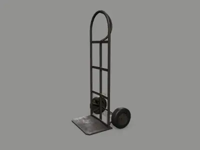 Trolley hand truck Low-poly 3D model shop