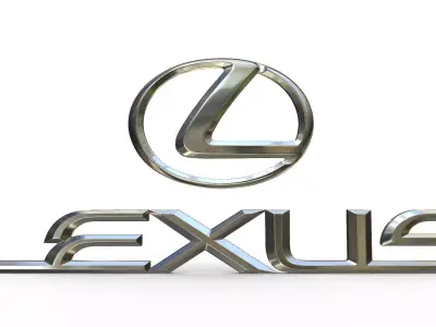 lexus logo 3D model