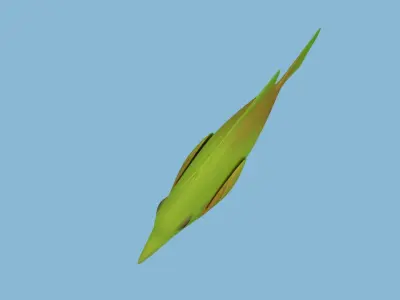 Yellow Fish Rigged 3D model