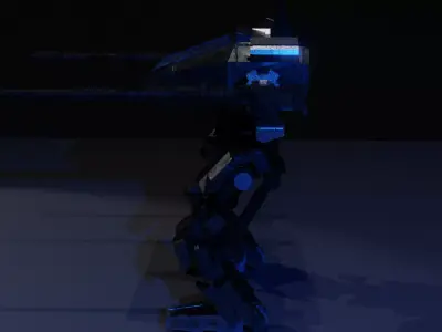 Meca Robot Animation Free low-poly 3D model