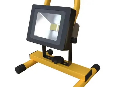 Portable Work Light Low-poly 3D model
