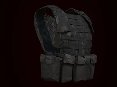 Tactical Vest Low-poly 3D model