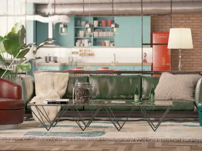 Industrial loft 3D model get