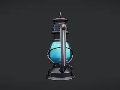 antique lantern 3D model