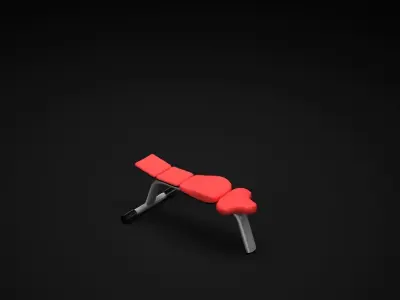 Bench Flat 3D model