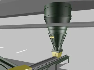 Iron Ore Pelletizing Unit 3D model