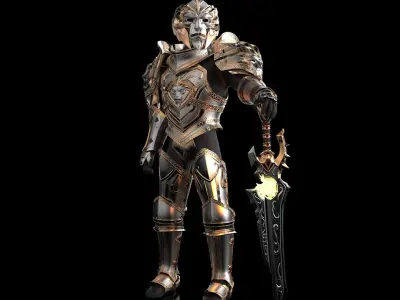 Anduin Wrynn Full Armor Set 3D Model Ready to Print 3D print model