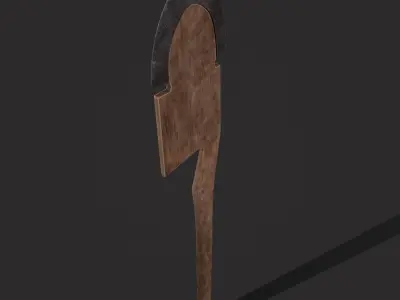 Shovel Version Two Low-poly 3D model