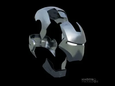 Mk 2 helmet Low-poly 3D model