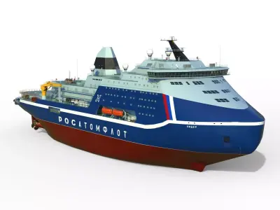 Icebreaker Lider Project 10510 3D model