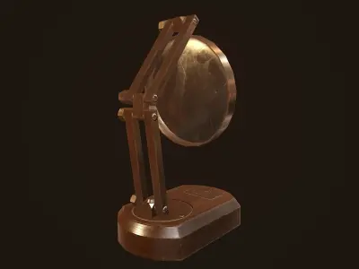 Magnifying glass - PBR Game Ready Low-poly 3D model