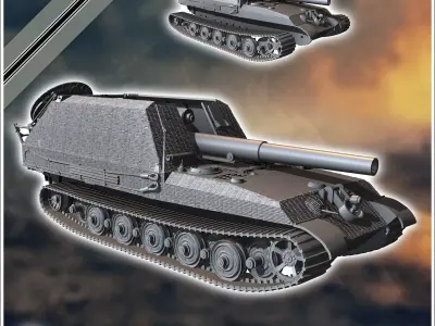 Waffentrager Grille 21 210mm - Germany Eastern Western Front Nor 3D print model