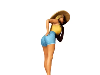 N5 Pin-up girl 3D print model