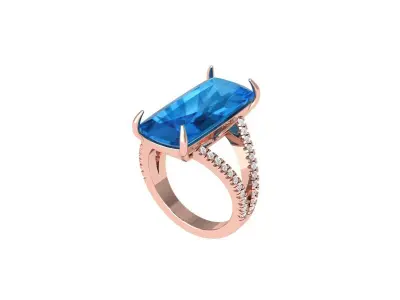 Wedding Ring  3D print model 345