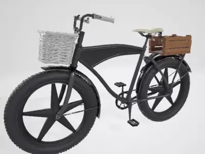 Classic Old Bike 3D model
