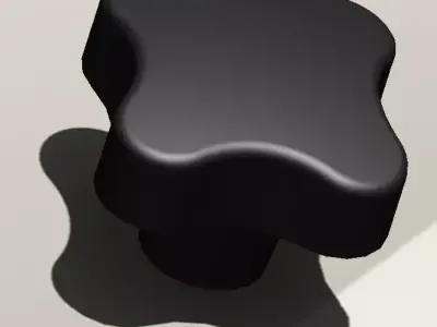 Nut knob 3D model