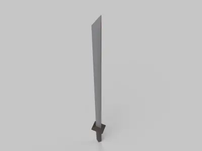 sword Low-poly 3D model 80