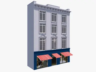 European building 6 3D model