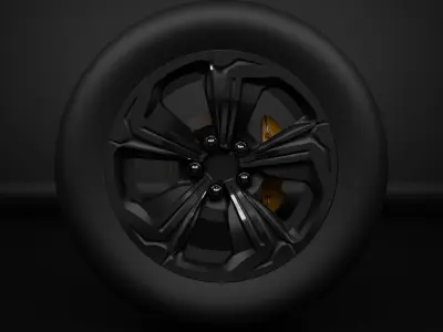 wheel 3D model V3