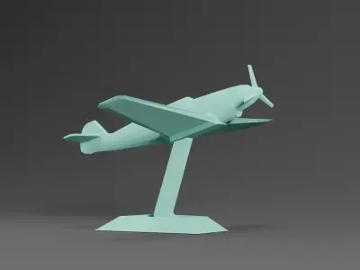 BF 109 Plane Free 3D print model