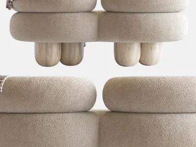 Siamese Sofa by Pietro Franceschini 3D model