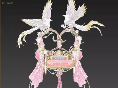 Phoenix Mount Low-poly 3D model