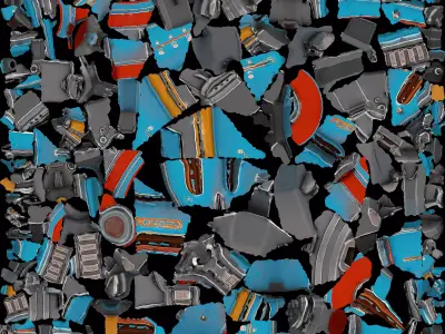 Futuristic Gun 3D model buy