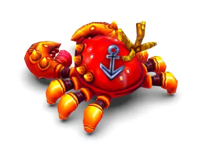 Crab Sea Animal Low-poly 3D model
