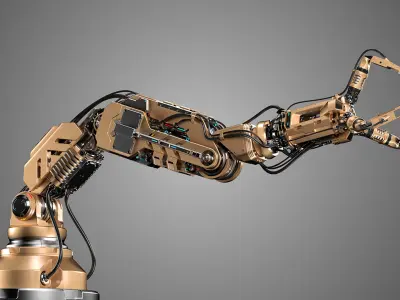 Robotic Arm 2 rigged 3D model purchase