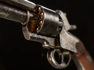 LeMat Revolver Low-poly 3D model