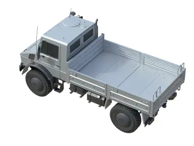 Mercedes Unimog U4023  Low-poly 3D model