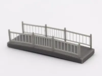 HO Small bridge 2 train model  3D print model