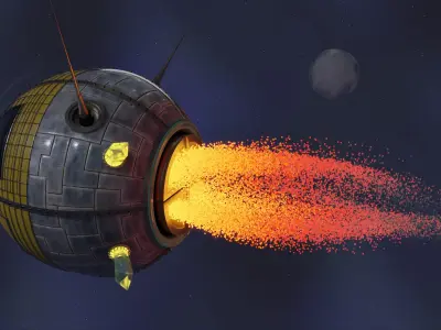 Spaceship - The A-1986 3D model