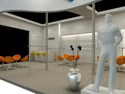 Exhibition - Area - 9X6-3DMAX2009-067 3D model
