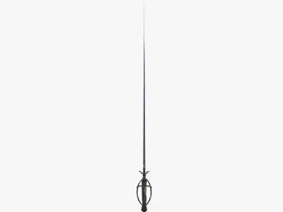 Vintage Medieval Sword - Final Fantasy XVI Game Low-poly 3D model