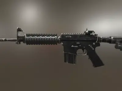 Colt M4A1 Free low-poly 3D model