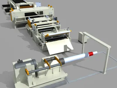 Cutting line Equipment 3D model
